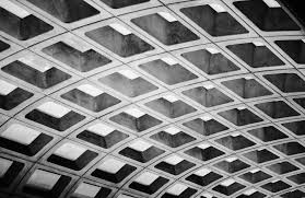 Map displays the various routes of washington dc metrorail network system. Brutalist Metro Station Dc Wallpaper Mural Hovia