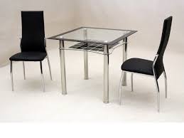 Great set for its price. Small Square Glass Dining Table And 2 Chairs Homegenies