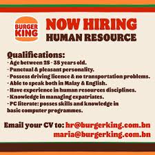 The statistics are compiled based on the data obtained from the national registration department (nrd), state religious. Burger King Brunei Fotos Facebook