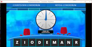 Esl countdown is a very popular show in the uk and ireland. Countdown Game Sample