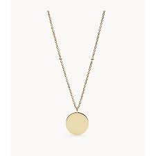 Disc Gold Tone Steel Necklace Jf02968710 Steel Necklace Gold Tones Necklace