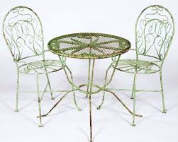Reader re do a colorful patio furniture makeover curbly. Wrought Iron Childs Ice Cream Chair Or Table