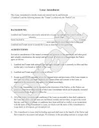 Notice letter to the tenant from the landlord is an important document when the landlord wants the tenant to vacate their property due to any given reason. Free Lease Amendment Free To Print Save Download