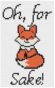 Free counted cross stitch patterns are easy to save and print out for use in creating lovely home decorations and gifts. Cunning Cross Stitch For Fox Sake