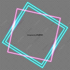 Fashion Geometric Neon Frame Rectangle Clipart Geometric Border Fluorescence Png Transparent Clipart Image And Psd File For Free Download Geometric Lines Png Images For Editing Neon
