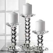 Designed to hold a 4 x 8 pillar candle (not included). 54 Crystal Pillars Ideas Candle Holders Candles Pillars