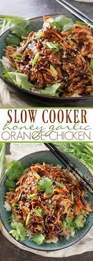 Slow Cooker Honey Garlic Chicken The Chunky Chef Crockpot Recipes Slow Cooker Recipes Crock Pot Cooking