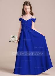 Us 78 00 A Line Princess Off The Shoulder Floor Length Chiffon Junior Bridesmaid Dress With Ruffle Jj S House Kids Bridesmaid Dress Junior Bridesmaid Dresses Floor Length Chiffon Bridesmaid Dresses
