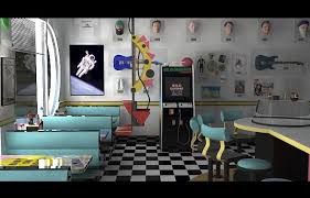 Having been born in the 1980s, i didn't witness the cool 1950s . It S Time To Build Cafe 80s Back To The Future 1980s Interior Diner Aesthetic