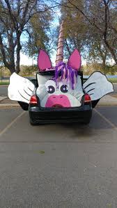 Trunk Or Treat Unicorn 2017 Super Cute Everyone Went Crazy It Was A Hit Trunkortreat Unicorn Diy Trunk Or Treat Truck Or Treat Unicorn Halloween