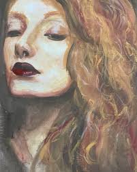 Esther The stunningly beautiful and talented Esther Herron. Painted in two  hours; rendered in brush and splatters. While I am trying to loosen the  reins