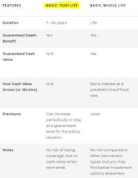 term life insurance rates chart unique life insurance policy