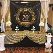 Black And Gold Backdrop Ideas 50th Birthday Party Backdrop Black And Gold Fifty And Etsy 90th Birthday Parties Birthday Backdrop 80th Birthday Party