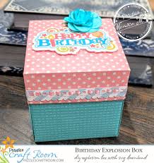 Download Birthday Explosion Box Card With Instant Svg Download Pazzles