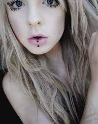Angel Kiss Vertical Labret Piercing Labret Piercing Vertical Labret Piercing Chin Piercing