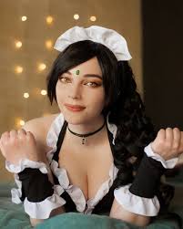 League of Legends French Maid Nidalee cosplay by Sawaka