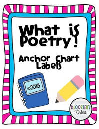 What Is Poetry Anchor Chart Labels