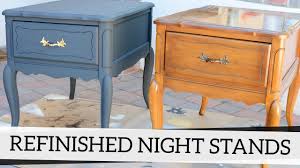 I have a coffee table that i want to refinish like this but the top is veneer. Refinished Nightstands With Annie Sloan Chalk Paint Youtube