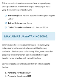 Maybe you would like to learn more about one of these? Kakak Resume On Twitter Vacancy In Pejabat S U Kerajaan Johor Closing Date 11 1 2021 To Apply Click Here Https T Co Bfbkaevsu9 Nak Resume Baru Set A Rm20 13 Designs Template Free Cover Letter Template Set B