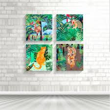 Barewalls provides art prints of over 33 million images. Botanical Nursery Animal Canvas Art Boy Baby Decor Jungle Etsy Animal Canvas Art Playroom Art Animal Nursery