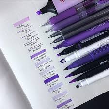 Credit Deystudies Me Encanta El Morado Purple Pen Pens Markers Hand Lettering