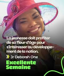 La jeunesse doit profiter de sa fleur d'âge pour s'intéresser au  développement de la nation. Dixit : La Prophétesse Jr Deborah Jane Eden  City Excellente Semaine. #prophetesse_jr_deborah_one #ExcellenteSemaine  #monday #Lundi #jeunesse #congolaise #
