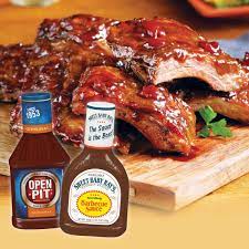100 grams of sauce, barbecue, open pit, original contain 0.44 grams of protein, 1.41 grams of fat, 29.45 grams of carbohydrates, and 0.5 grams of some minerals can be present in sauce, barbecue, open pit, original, such as potassium (56 mg), calcium (20 mg) or phosphorus (17 mg) but no. Jewel Osco On Twitter Both Open Pit Sweet Baby Ray S Bbq Sauce Are 99 This Week Https T Co Ytd7mjs7rv