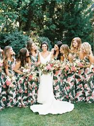 Mckinley Clark Weds Tyler Barnes Tropical North Texas Wedding Printed Bridesmaid Dresses Bridesmaid Maxi Bridesmaid Dresses