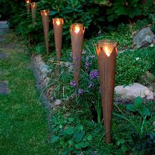 Teelicht Fackel Mit Glas Von Gartner Potschke Gartenfackel Garten Deko Garten