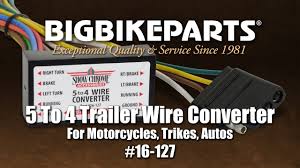 Use on a small motorcycle trailer, snowmobile trailer or utility trailer. 16 127 Five To Four Trailer Wire Converter Youtube