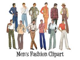 '70s fashion is the largest throwback of the moment. Clip Art 50 S 60 S 70 S Mens Sewing Pattern Vintage Fashion Set Of 12 Digital Images Png