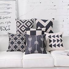 Black And White Pillow Covers Amazon Dezene Black Throw Pillow Covers For Couch Set Of 6 D Https Www Amazon Com Dp B07bsd7b95 Re Black Throw Pillows Throw Pillows Decorative Pillows Couch