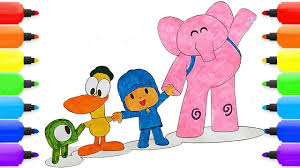 Displaying 20 pocoyo printable coloring pages for kids and teachers to color online or download. Pocoyo Coloring Page Pocoyo Pato Elly Alien In Space Coloring Book Pages Video For Kids Youtube