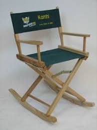 Embroidered Personalized Gold Medal Folding Rocking Directors Chair Directors Chair Chair Rocking Chair