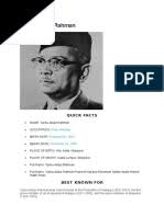 Born on february 8, 1903, be was the first chief minister of the federation of malaya from 1955 to 1957.after the country gained independence in 1957, tunku abdul rahman became the first prime minister and remained in office until his. Malaysian Studies Individu Assignment Tunku Abdul Rahman Finish Malaysia Strait Of Malacca