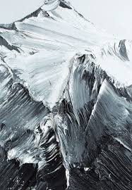 Black And White Oil Painting Ideas All Things Stylish Bergbilder Abstrakte Malerei Malen Fur Anfanger