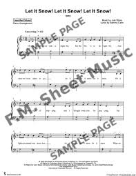 Let it be the beatles fingerstyle with tabs rock tomohisa kumagai premium. Let It Snow Let It Snow Let It Snow Easy Piano By Sammy Cahn F M Sheet Music Pop Arrangements By Jennifer Eklund
