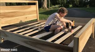 Modern Diy Bed Frame How To Build A Bed In 7 Easy Steps Always make sure to measure the space, you want to put your bed. modern diy bed frame how to build a