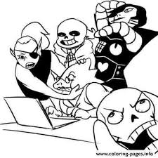 Undertale monster coloring pages digital download sans papyrus mettaton napstablook manga. Undertale Coloring Pages Ideas Whitesbelfast Com