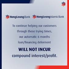 It operates through a network of 28 branches and 12 sme centers. Hong Leong Bank In Order To Help Our Customers Through These Trying Times We Wish To Confirm That The Automatic 6 Months Loan Financing Repayments Payments Moratorium ð˜„ð—¶ð—¹ð—¹ ð—»ð—¼ð˜ ð—¶ð—»ð—°ð˜‚ð—¿ ð—°ð—¼ð—ºð—½ð—¼ð˜‚ð—»ð—± ð—¶ð—»ð˜ð—²ð—¿ð—²ð˜€ð˜ ð—½ð—¿ð—¼ð—³ð—¶ð˜ For