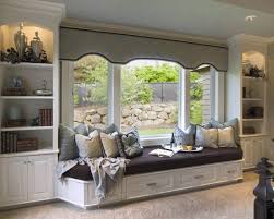 Large Window Seat Build Into Room Next To Kitchen With Built In Shelves Around The Seat Maybe Desk Area Attach Home Decor Bedroom Design Traditional Bedroom