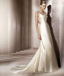 Embrujo By Pronovias Wedding Dresses Column Wedding Dress Charmeuse Wedding Dress