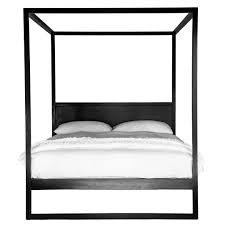 Magnolia farmhouse canopy bed black. Strand 4 Poster Bed Black