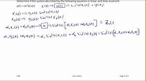 Ece205 Lecture 4 1 System Properties Linearity And Time Invariance Youtube