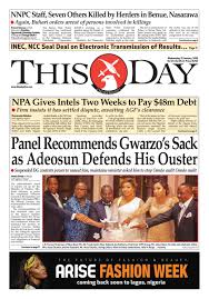 Wednesday 31st January 2018 By Thisday Newspapers Ltd Issuu Detailed news, announcements, financial report, company information, annual report, balance sheet note : wednesday 31st january 2018 by thisday