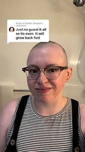 Replying to @Baldie_BeeBae okay, most people said to go full send, so here  I am!👩🏼‍🦲#shavedhead #baldisbeautiful #trichotillomania