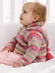See more ideas about knitting patterns, knitting, chunky yarn. Happy Stripes Baby Hoodie Baby Sweater Knitting Pattern Baby Knitting Patterns Baby Sweater Patterns