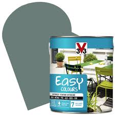 Le vert de gris, parfois aussi appelé, vert de grèce, désigne en effet un substrat qui se produit de la corrosion du cuivre. Peinture Exterieure Easy Colours Pour Bois Metal Pvc Vert De Gris Satinee 2 5 L V33