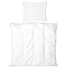 Ab wann bettdecke und kissen für kleinkind & baby geeignet sind + kauftipps. Roba Kindersteppbett Ganzjahres Baby Wiegenset Inlett Steppbett Weiss Decke 80x80 Cm Kissen 40x35 Cm Amazon De Baby