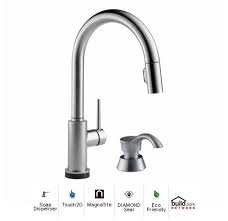 The optional a/c adapter (ep73954) electrically isolates the faucet from the household electrical wiring. Delta 9159t Ar Dst Sd Trinsic Pull Down Kitchen Build Com
